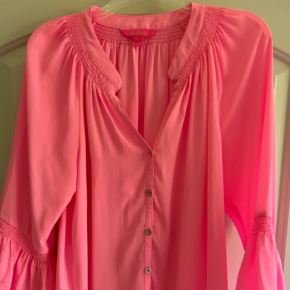 Lilly Pulitzer Elegant Pink Women's Blouse